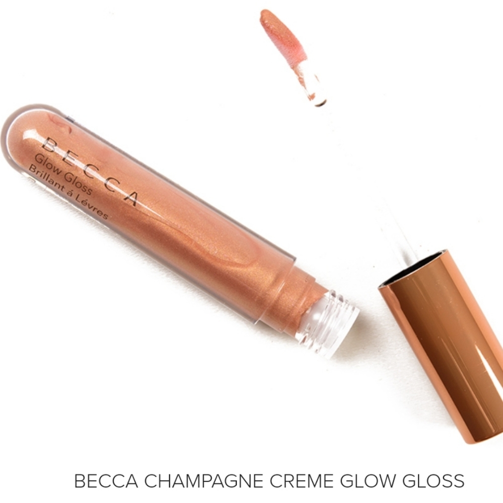 🧚‍♀️CHAMPAGNE CREME Becca DISCONTINUED Liptuitive Glow Gloss NWT